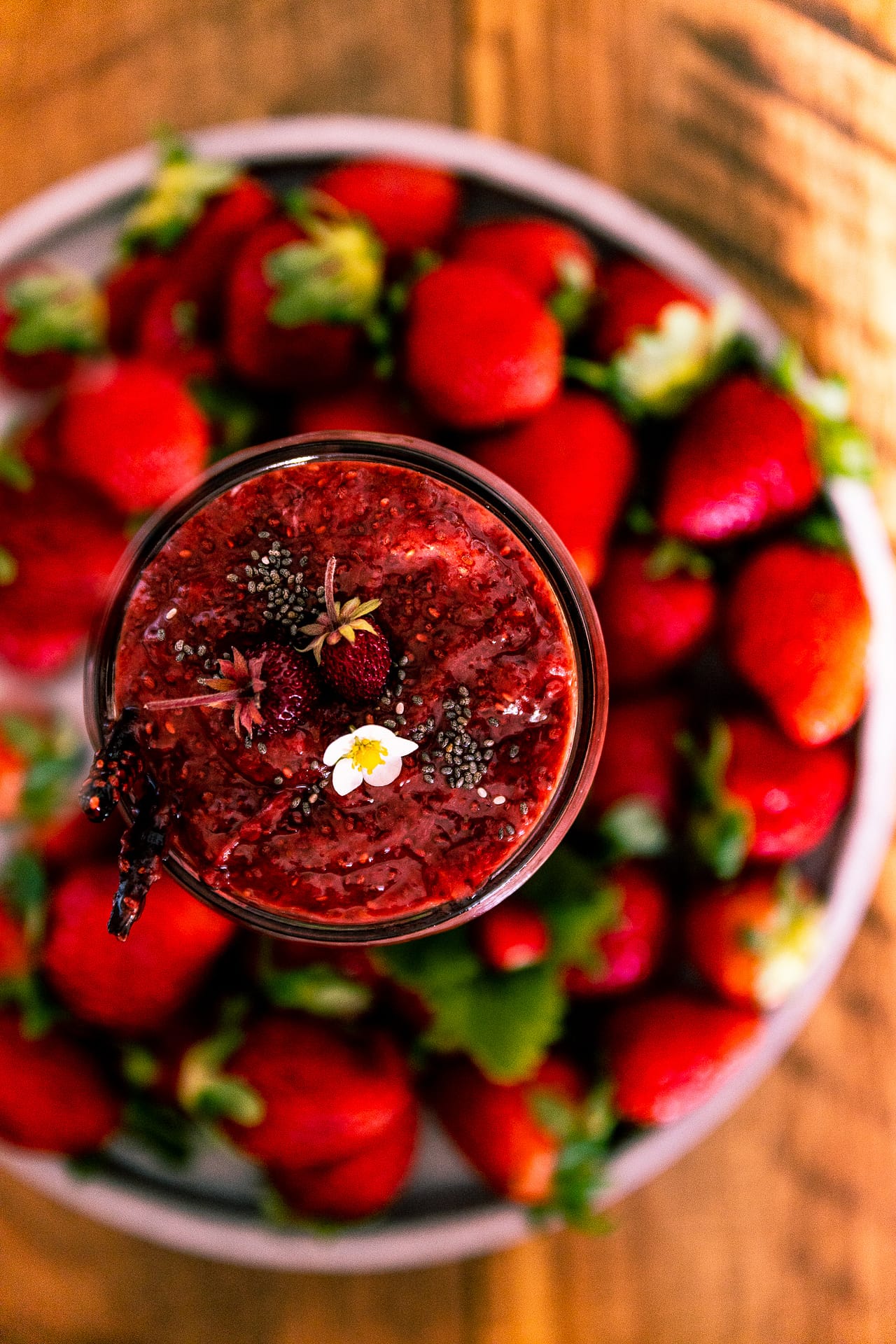 Vegane Erdbeer-Chiasamen-Marmelade